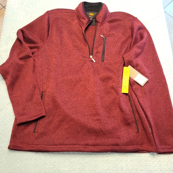Lee Other - NEW LEE JEANS BRAND MENS 3/4 ZIP PULLOVER JACKET-NWT